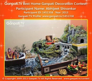 Abhijeet Shivankar Home Ganpati Picture