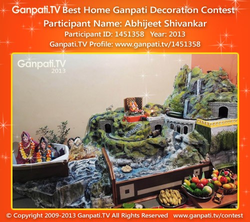 Abhijeet Shivankar Ganpati Decoration