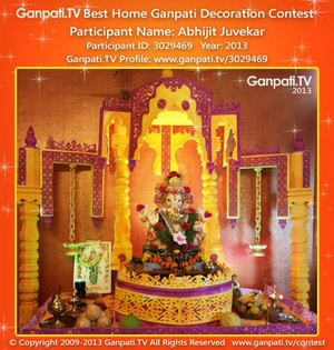 Abhijit Juvekar Home Ganpati Picture