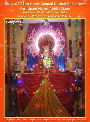 Abhijit Mane Home Ganpati Picture