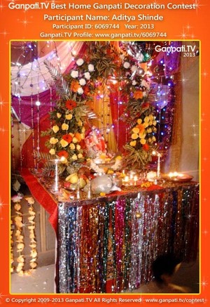 Aditya Shinde Home Ganpati Picture