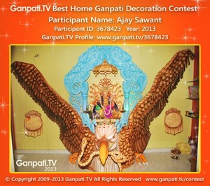 Ajay Sawant Home Ganpati Picture