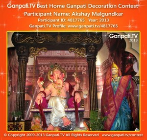 Akshay Malgundkar Home Ganpati Picture