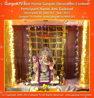 Ami Gaikwad Home Ganpati Picture