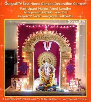 Amol Londhe Home Ganpati Picture