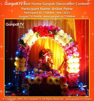 Aniket Patne Home Ganpati Picture