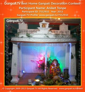 Aniket Tonpe Home Ganpati Picture