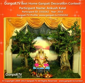 Ankush Kalal Home Ganpati Picture