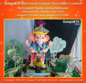 Annie Motwani Home Ganpati Picture