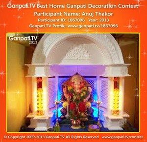 Anuj Thakor Home Ganpati Picture