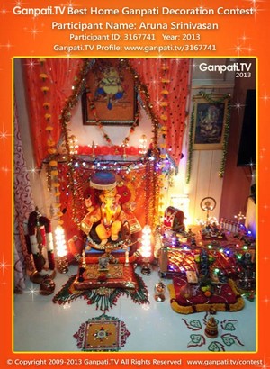 Aruna Srinivasan Home Ganpati Picture