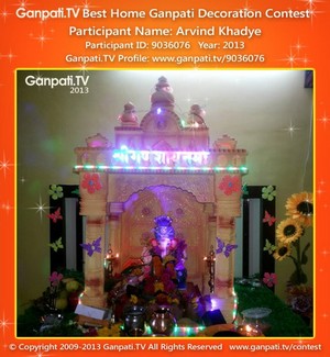 Arvind Khadye Home Ganpati Picture