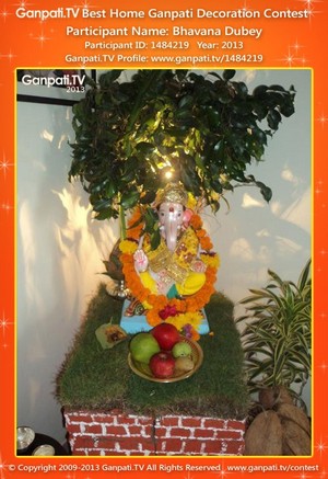 Bhavana Dubey Home Ganpati Picture