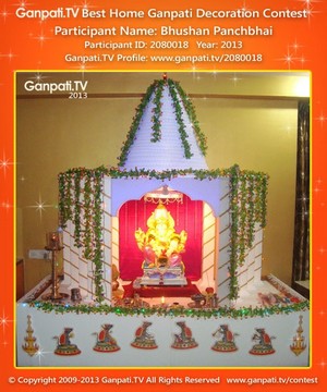 Bhushan Panchbhai Home Ganpati Picture