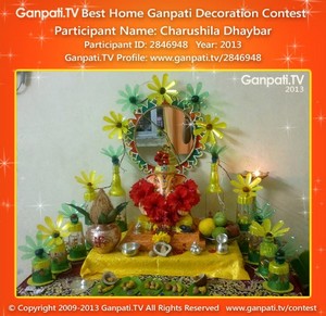 Charushila Dhaybar Home Ganpati Picture