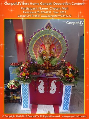 Chetan Mali Home Ganpati Picture