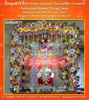 Chirag Desai Home Ganpati Picture