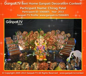 Chirag Patel Home Ganpati Picture