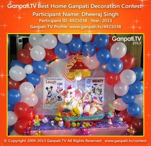 Dheeraj Singh Home Ganpati Picture