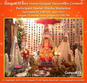 Diksha Wadankar Home Ganpati Picture