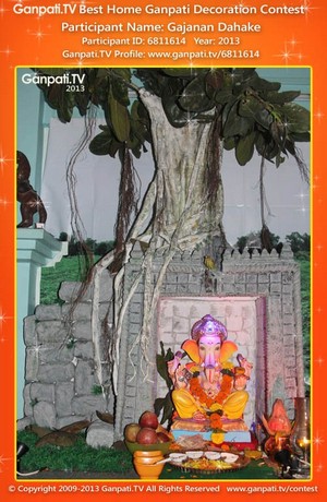 Gajanan Dahake Home Ganpati Picture