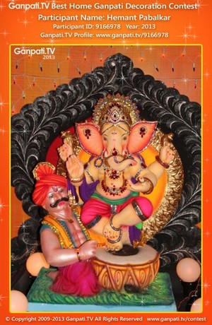 Hemant Pabalkar Home Ganpati Picture