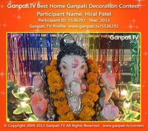 Hiral Patel Home Ganpati Picture