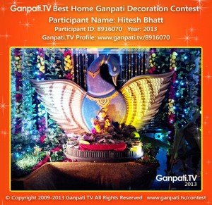 Hitesh Bhatt Home Ganpati Picture