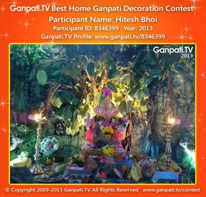 Hitesh Bhoi Home Ganpati Picture