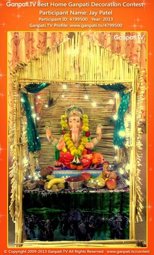 Jay Patel Home Ganpati Picture