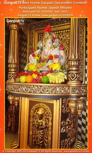 Jayesh Mhatre Home Ganpati Picture