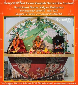 Kalyani Kolvankar Home Ganpati Picture