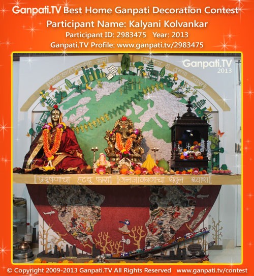 Kalyani Kolvankar Ganpati Decoration