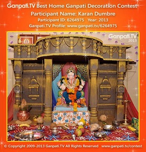 Karan Dumbre Home Ganpati Picture