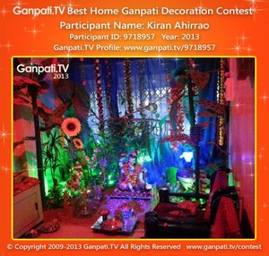 Kiran Ahirrao Home Ganpati Picture