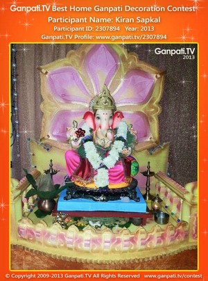 Kiran Sapkal Home Ganpati Picture