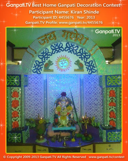 Kiran Shinde Ganpati Decoration