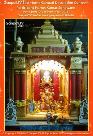 Kumar Sonawane Home Ganpati Picture