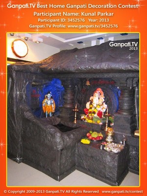 Kunal Parkar Home Ganpati Picture