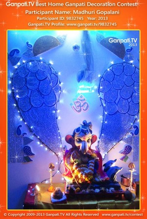 Madhuri Gopalani Home Ganpati Picture