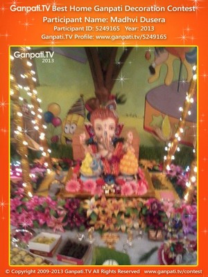 Madhvi Dusera Home Ganpati Picture