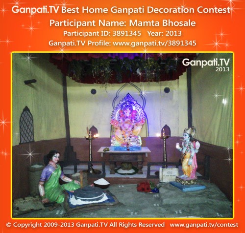 Mamta Bhosale Ganpati Decoration