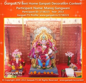 Manoj Gangwani Home Ganpati Picture