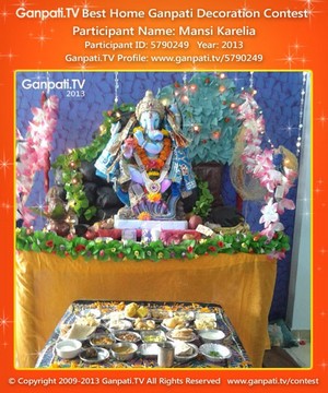 Mansi Karelia Home Ganpati Picture