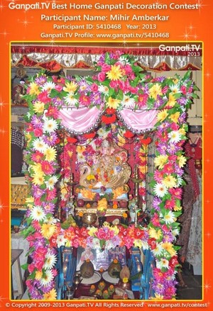 Mihir Amberkar Home Ganpati Picture