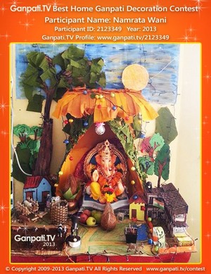 Namrata Wani Home Ganpati Picture
