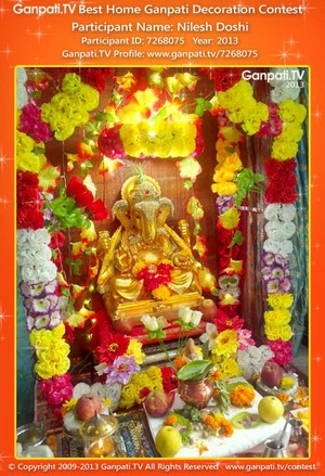 Nilesh Doshi Home Ganpati Picture