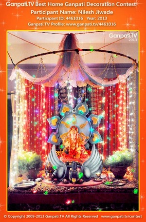 Nilesh Jiwade Home Ganpati Picture