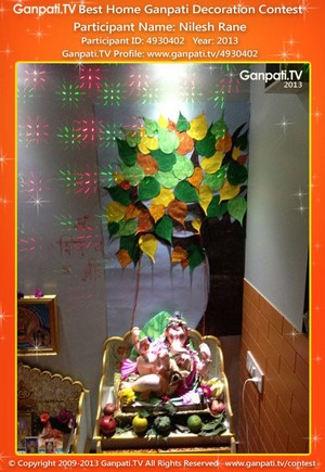 Nilesh Rane Home Ganpati Picture