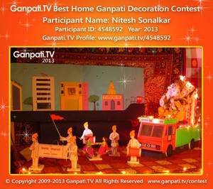 Nitesh Sonalkar Home Ganpati Picture